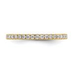True Origin 14K Yellow Gold 1/2 carat Lab Grown Diamond VS+ F+ Size 9 Complete Eternity Band - Image 3