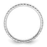 True Origin 14K White Gold 1/2 carat Lab Grown Diamond VS+ F+ Size 8 Complete Eternity Band - Image 2
