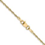 14K 1.5mm Ultra Diamond-cut Rope with Lobster Clasp Chain - Image 3