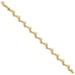 14k Polished Dolphin 7.25 inch Bracelet - Image 2