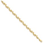 14k Polished Dolphins 7.25 inch Bracelet - Image 2