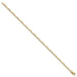 14K Polished Fancy Box Links 7.5 inch Bracelet - Image 2