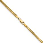 14K 2.3mm Franco with Lobster Clasp Chain - Image 3