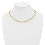 14K 3mm Franco with Fancy Lobster Clasp Chain - Image 4