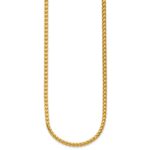 14K 3mm Franco with Fancy Lobster Clasp Chain - Image 2