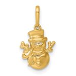14k Madi K Polished Snowman Childrens Charm / Pendant