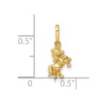 14k Madi K Polished Unicorn Childrens Charm / Pendant - Image 4