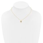 14k Madi K 3mm Garnet Heart Birthstone Necklace - Image 4