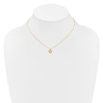 14k Madi K 3mm Opal Heart Necklace - Image 4
