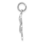 14k White Gold Solid Polished Snake Charm - Image 2