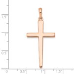 14k Rose Gold Cross Pendant - Image 3