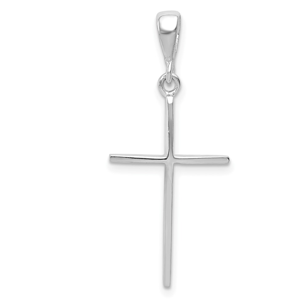 K1173.jpg 14k White Gold Cross Pendant - Image 1