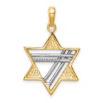 14k Two-tone Star of David Pendant - Image 4