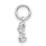 14k White Gold Teddy Bear Charm - Image 2