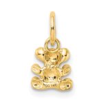 14k Polished Teddy Bear Charm - Image 3
