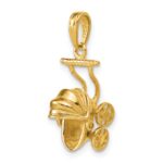 14k 3-D Baby Carriage Charm - Image 5