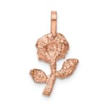 14k Rose-Gold Rose Charm - Image 3
