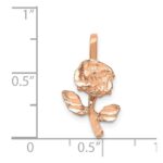 14k Rose-Gold Rose Charm - Image 4