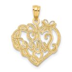 14k and White Rhodium SWEET 16 Pendant - Image 3