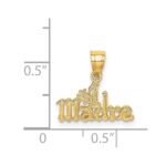 14k #1 MADRE  Charm - Image 4
