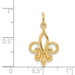 14k Fleur De Lis Charm - Image 3