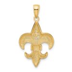 14k Medium Fleur-De-Lis Pendant - Image 3