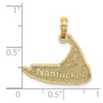14k NANTUCKET Map Charm - Image 3