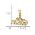 14k #1 TEACHER Charm - Image 3