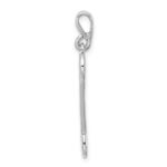 14k White Gold 3-D Wrench Pendant - Image 2