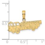 14k Fire Truck Charm - Image 4