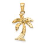 14k Palm Tree Pendant - Image 3