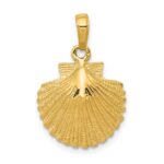 14k Scallop Shell Pendant