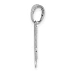 14K White Gold Cut-out Butterfly Large Pendant - Image 2