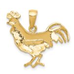 14k Rooster Pendant - Image 4