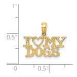 14k I HEART MY DOGS Pendant - Image 4