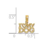 14k I HEART MY DOG Charm - Image 3