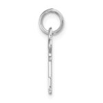 14K White Gold Key Letter L Initial Charm - Image 2
