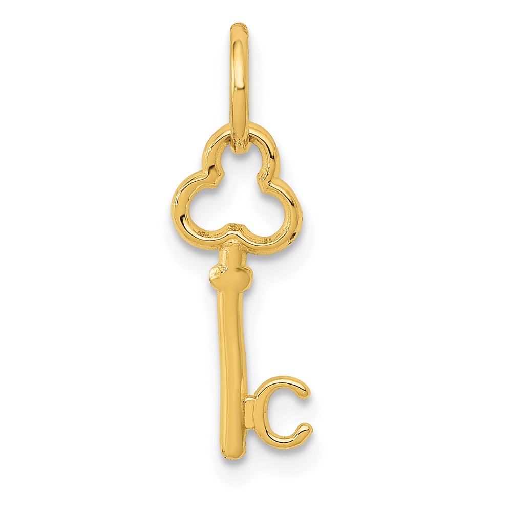 K3442C.jpg 14k Key Letter C Initial Charm - Image 1