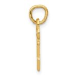 14k Key Letter N Initial Charm - Image 2