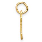 14k Key Letter W Initial Charm - Image 2