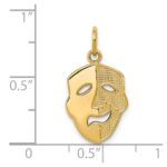 14k Comedy Mask Charm - Image 4