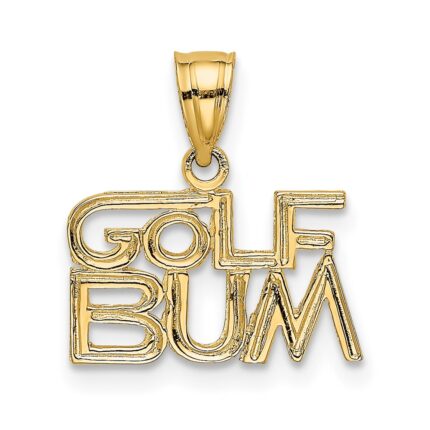 14K GOLF BUM Charm