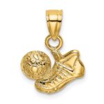 14k Soccer Ball with Shoe Charm
