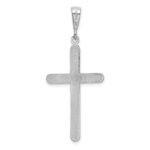 14k White Gold Cross Pendant - Image 3