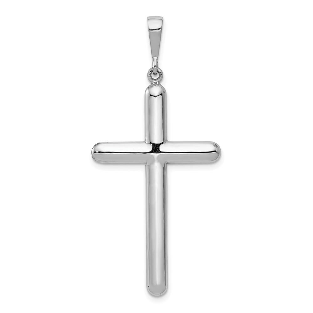 K364.jpg 14k White Gold Cross Pendant - Image 1