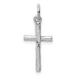 14k White Gold Crucifix Pendant - Image 3