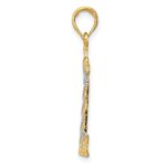 14K and White Rhodium Cape Hatteras Lighthouse Pendant - Image 2