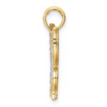 14K and White Rhodium Butterfly Pendant - Image 2