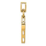 14k Hollow Cross Pendant - Image 2