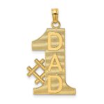 14k #1 DAD Charm